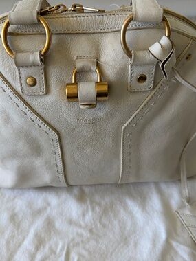 Yves Saint Laurent YSL muse bag white